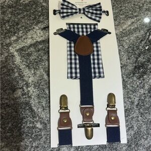 Cat & Jack Boys Bow tie and Suspenders Set